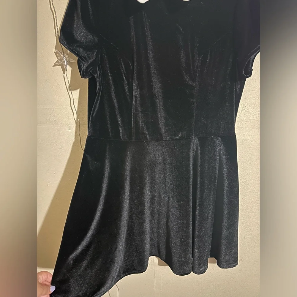 Hot Topic Wednesday Addams Collar Black Dress. - Picture 6 of 8